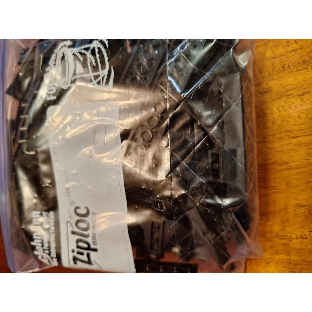 LEGO 1/2 Pound Bulk Lot Black Bricks Plates Technic Specialty Pieces MOC Parts